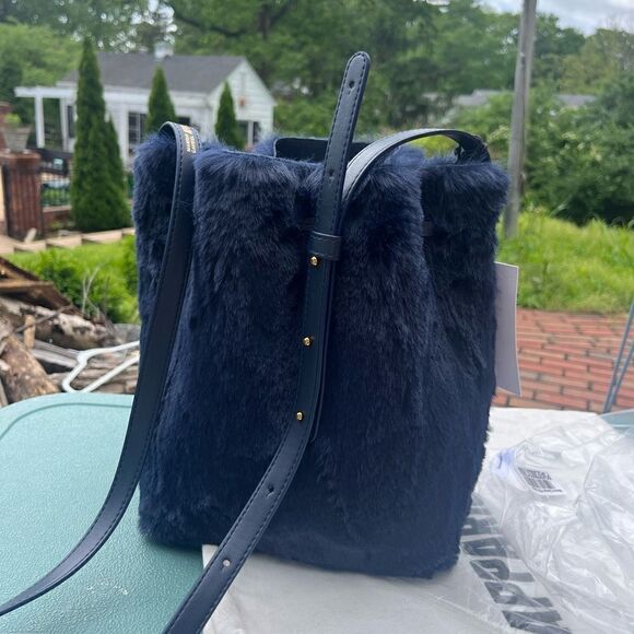 Mansur Gavriel Faux Fur Bucket Bag NWT - Picture 12 of 16